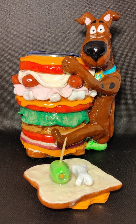 Scooby Doo & Sandwich 3D Sculpted Tumbler